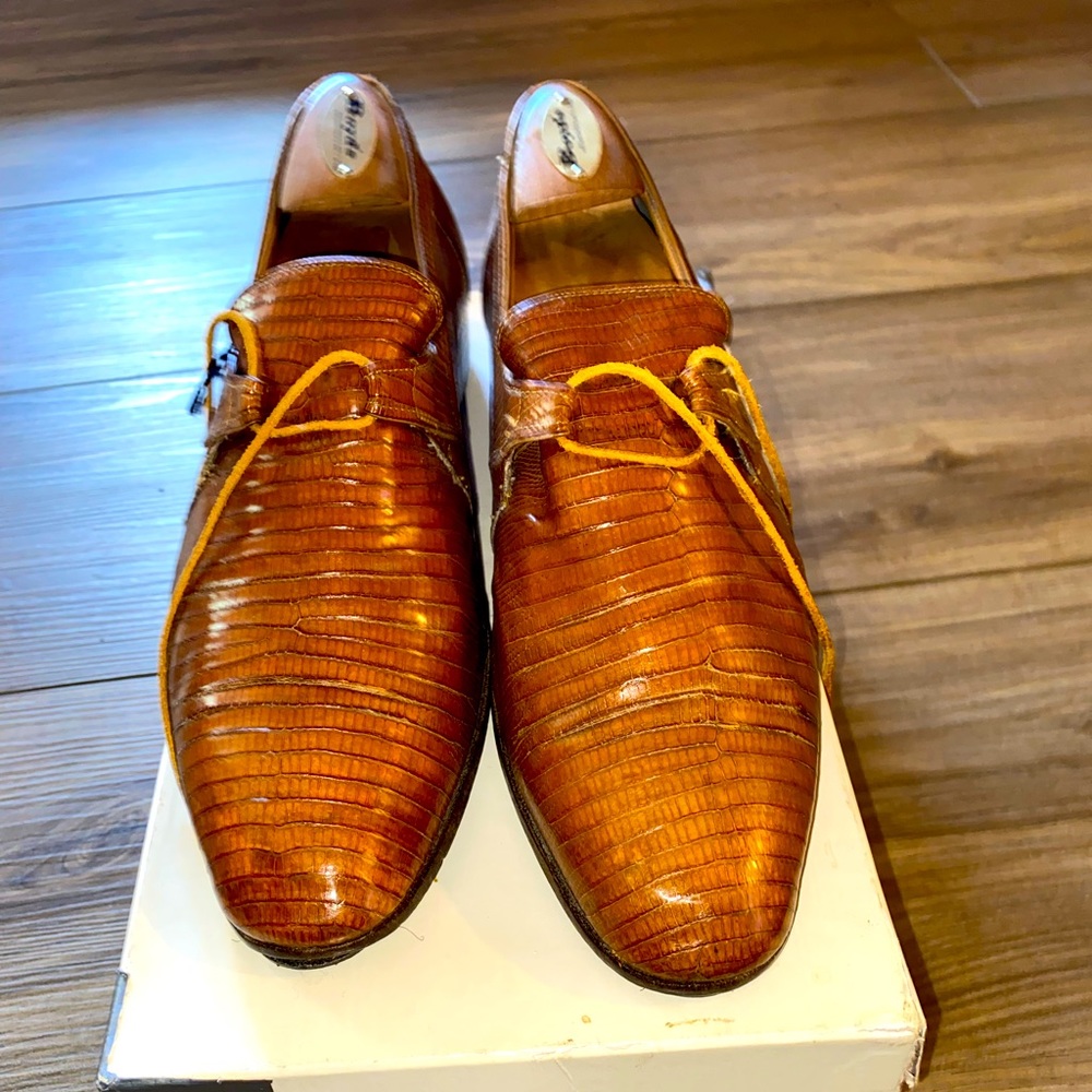 Genuine Lizard Leather Oxford